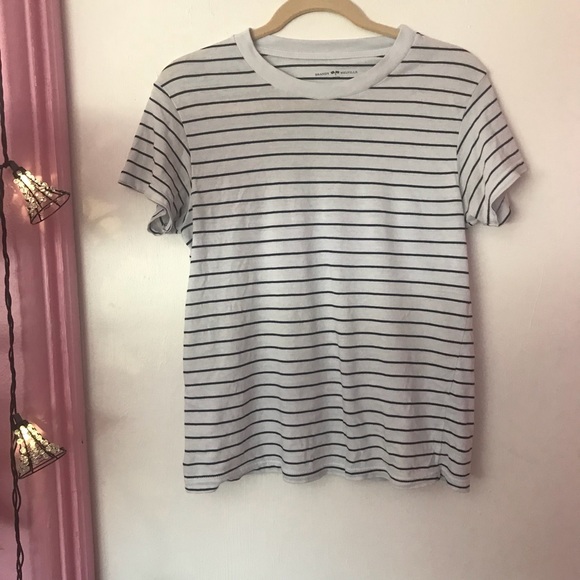 Brandy Melville Tops - Brandy Melville One Size Black & White Striped Tee